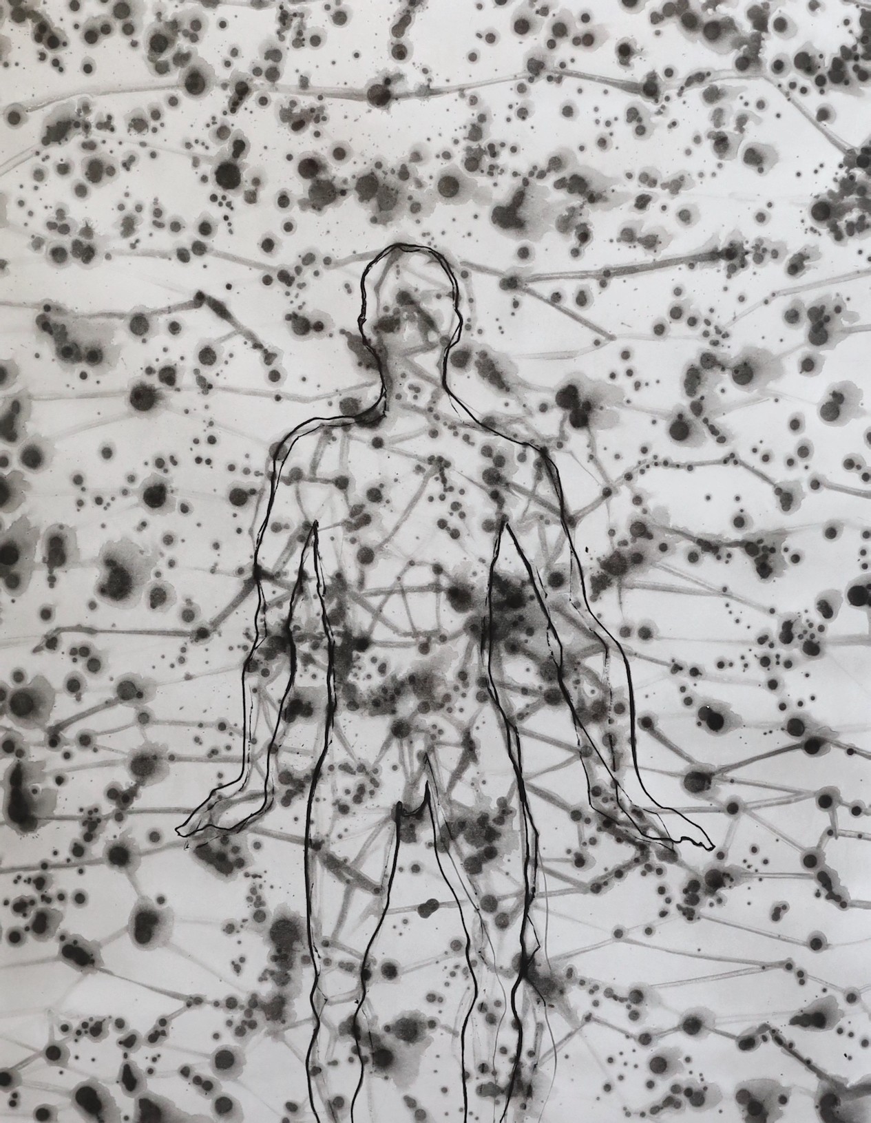 Sir Antony Gormley OBE RA, (b.1950-), Domain, etching and aquatint on BFK Rives Natural 280 gsm paper, 75 x 60cm, visible sheet 89 x 73cm
